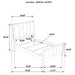 Wilkes 4 & 5 Piece E.King, Queen, Twin, & Full Bedroom Set - U&U Home Budget Furniture (Carteret, NJ)