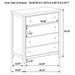 Wilkes 4 & 5 Piece E.King, Queen, Twin, & Full Bedroom Set - U&U Home Budget Furniture (Carteret, NJ)