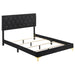 Kendall Panel Bed E.King, & Queen Black & White - U&U Home Budget Furniture (Carteret, NJ)
