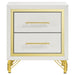Lucia 4 & 5 Piece Bedroom Set King & Queen Beige & Grey - U&U Home Budget Furniture (Carteret, NJ)