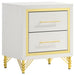 Lucia 4 & 5 Piece Bedroom Set King & Queen Beige & Grey - U&U Home Budget Furniture (Carteret, NJ)