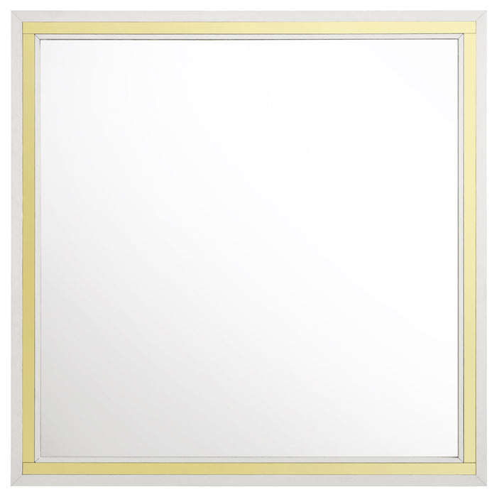 Lucia 4 & 5 Piece Bedroom Set King & Queen Beige & Grey - U&U Home Budget Furniture (Carteret, NJ)