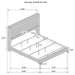 Lucia 4 & 5 Piece Bedroom Set King & Queen Beige & Grey - U&U Home Budget Furniture (Carteret, NJ)