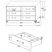 Lucia 4 & 5 Piece Bedroom Set King & Queen Beige & Grey - U&U Home Budget Furniture (Carteret, NJ)