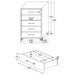 Lucia 4 & 5 Piece Bedroom Set King & Queen Beige & Grey - U&U Home Budget Furniture (Carteret, NJ)