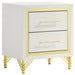 Lucia 4 & 5 Piece Bedroom Set King & Queen Beige & Grey - U&U Home Budget Furniture (Carteret, NJ)