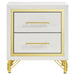 Lucia 4 & 5 Piece Bedroom Set King & Queen Beige & Grey - U&U Home Budget Furniture (Carteret, NJ)
