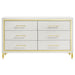 Lucia 4 & 5 Piece Bedroom Set King & Queen Beige & Grey - U&U Home Budget Furniture (Carteret, NJ)