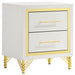Lucia 4 & 5 Piece Bedroom Set King & Queen Beige & Grey - U&U Home Budget Furniture (Carteret, NJ)