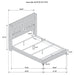 Lucia 4 & 5 Piece Bedroom Set King & Queen Beige & Grey - U&U Home Budget Furniture (Carteret, NJ)