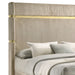 Lucia Eastern King & Queen Bed Beige & Grey - U&U Home Budget Furniture (Carteret, NJ)