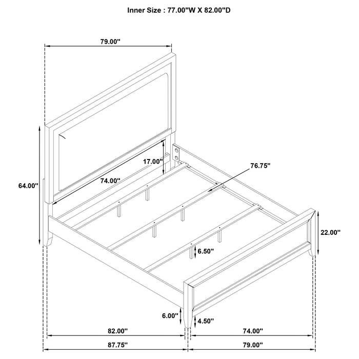 Marielle 4 Pc Bedroom Set - U&U Home Budget Furniture (Carteret, NJ)