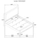 Marielle 4 Pc Bedroom Set - U&U Home Budget Furniture (Carteret, NJ)
