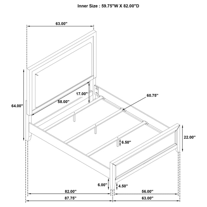 Marielle 4 Pc Bedroom Set - U&U Home Budget Furniture (Carteret, NJ)