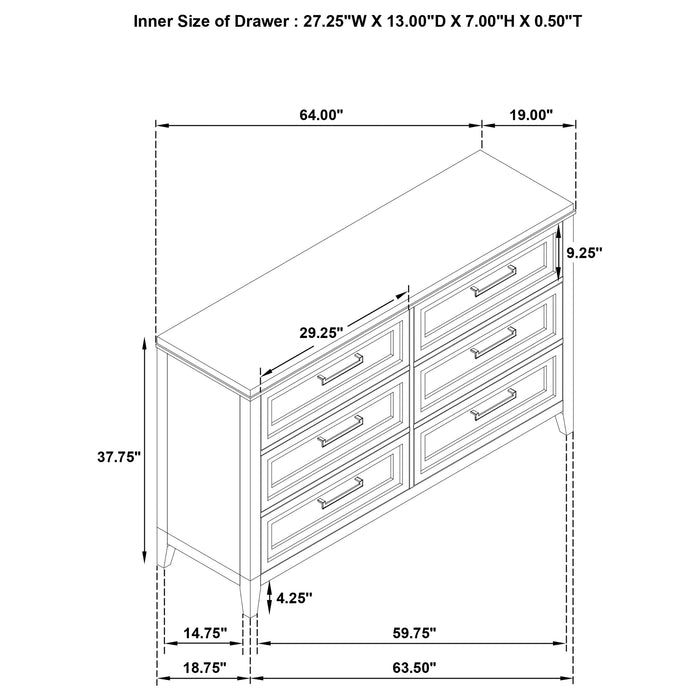 Marielle 4 Pc Bedroom Set - U&U Home Budget Furniture (Carteret, NJ)