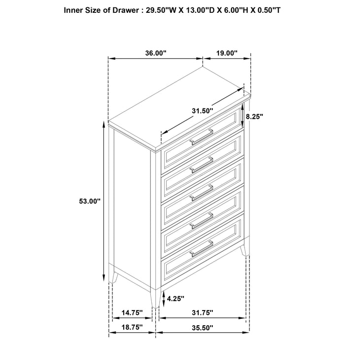 Marielle Chest - U&U Home Budget Furniture (Carteret, NJ)