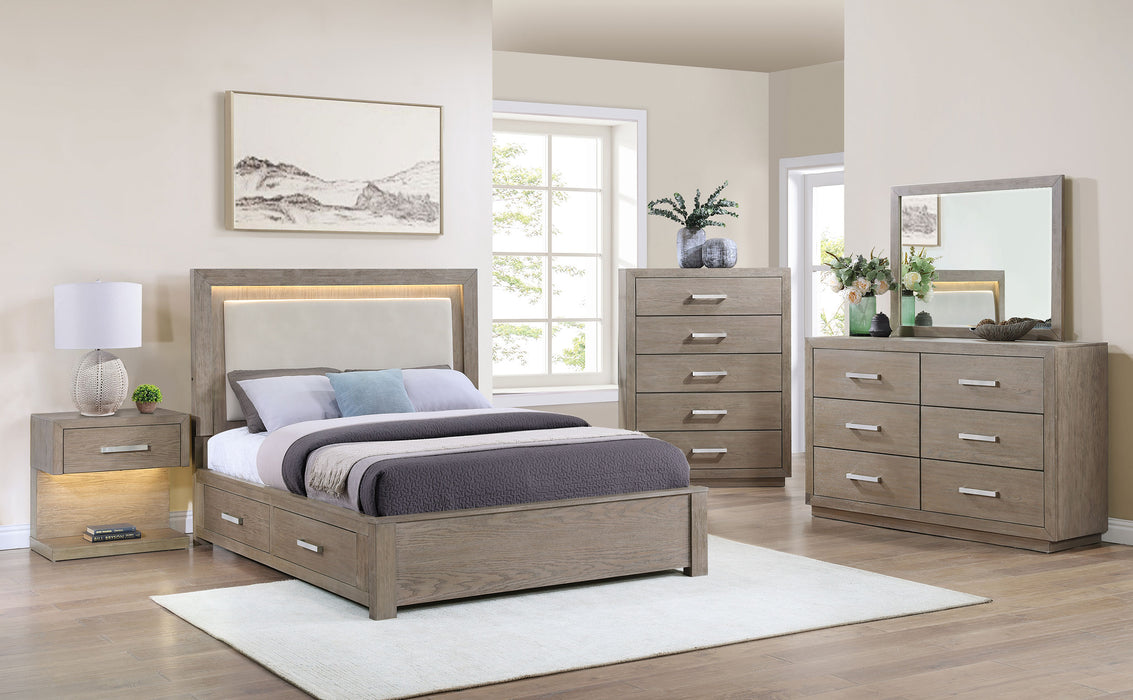 Kenora 5 Pc Bedroom Set - U&U Home Budget Furniture (Carteret, NJ)