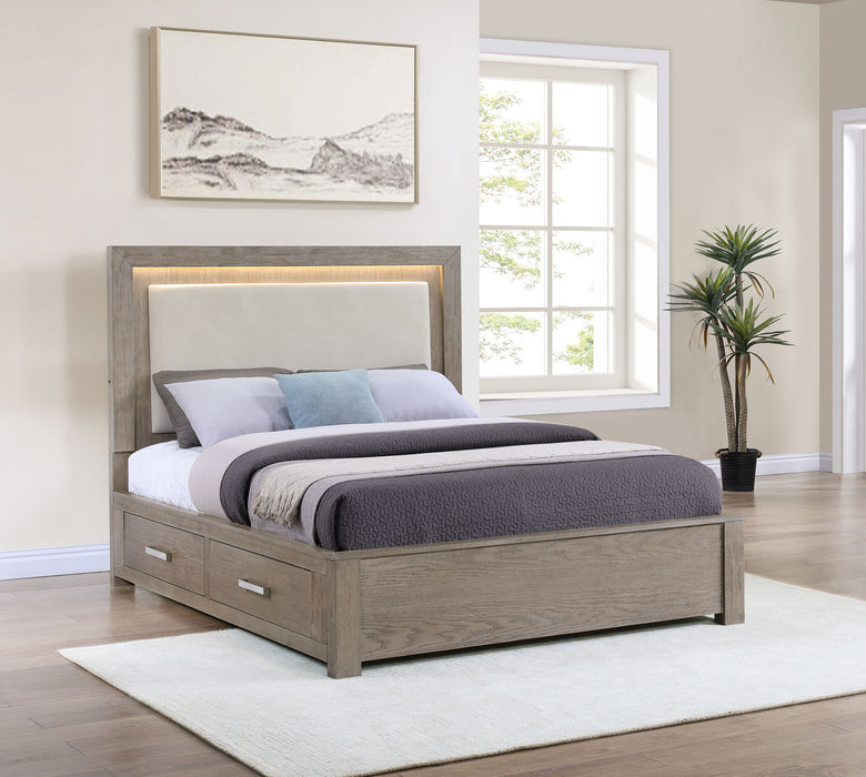 Kenora California King, E.king, & Queen Bed - U&U Home Budget Furniture (Carteret, NJ)