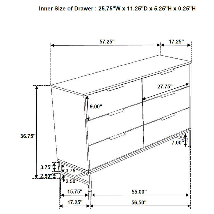 Sonora 4 & 5 Piece Bedroom Set - U&U Home Budget Furniture (Carteret, NJ)