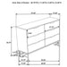 Sonora 4 & 5 Piece Bedroom Set - U&U Home Budget Furniture (Carteret, NJ)