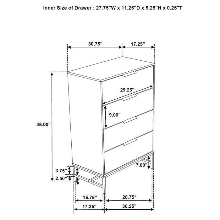 Sonora 4 & 5 Piece Bedroom Set - U&U Home Budget Furniture (Carteret, NJ)