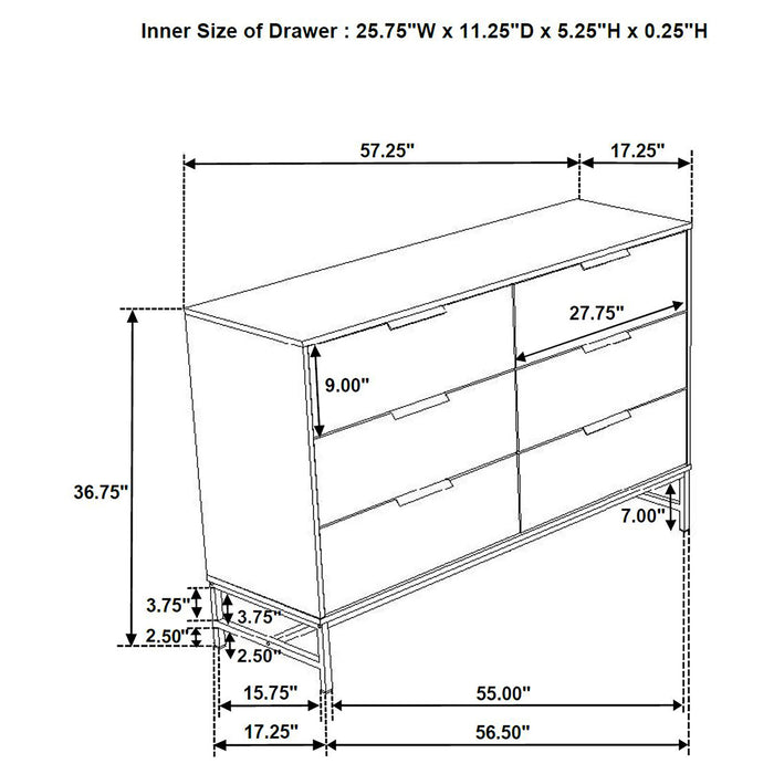 Sonora 4 & 5 Piece Bedroom Set - U&U Home Budget Furniture (Carteret, NJ)