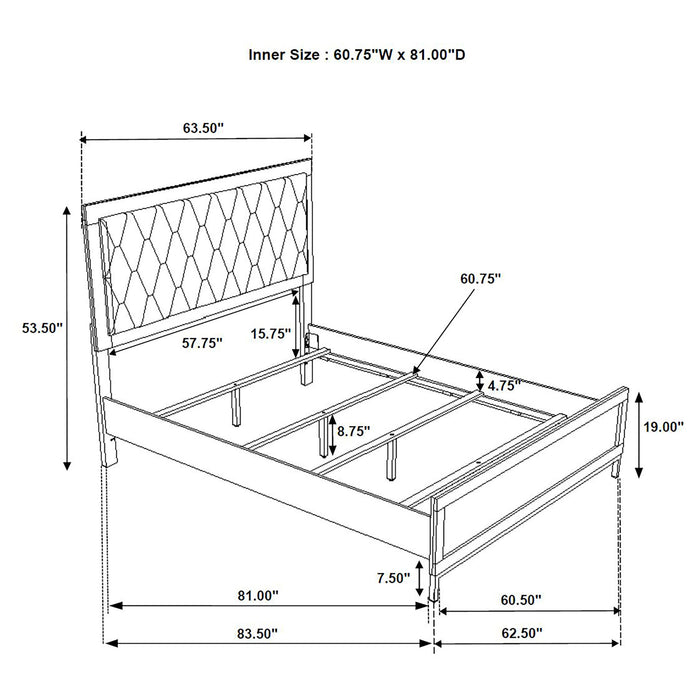 Sonora 4 & 5 Piece Bedroom Set - U&U Home Budget Furniture (Carteret, NJ)