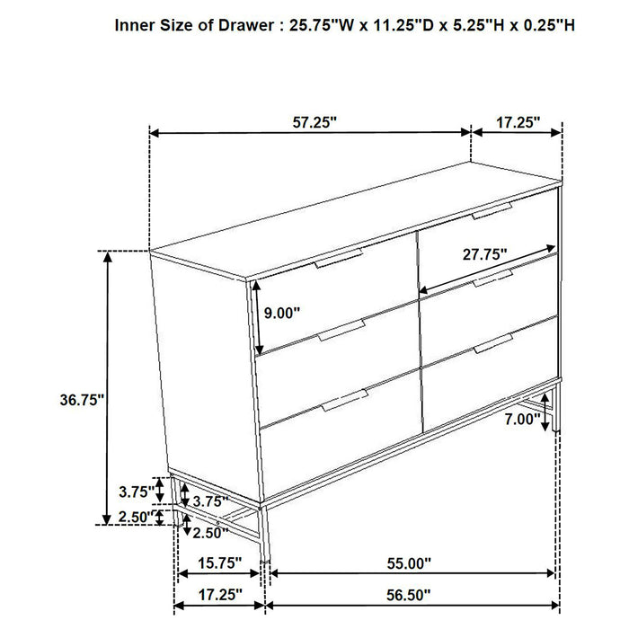 Sonora 4 & 5 Piece Bedroom Set - U&U Home Budget Furniture (Carteret, NJ)