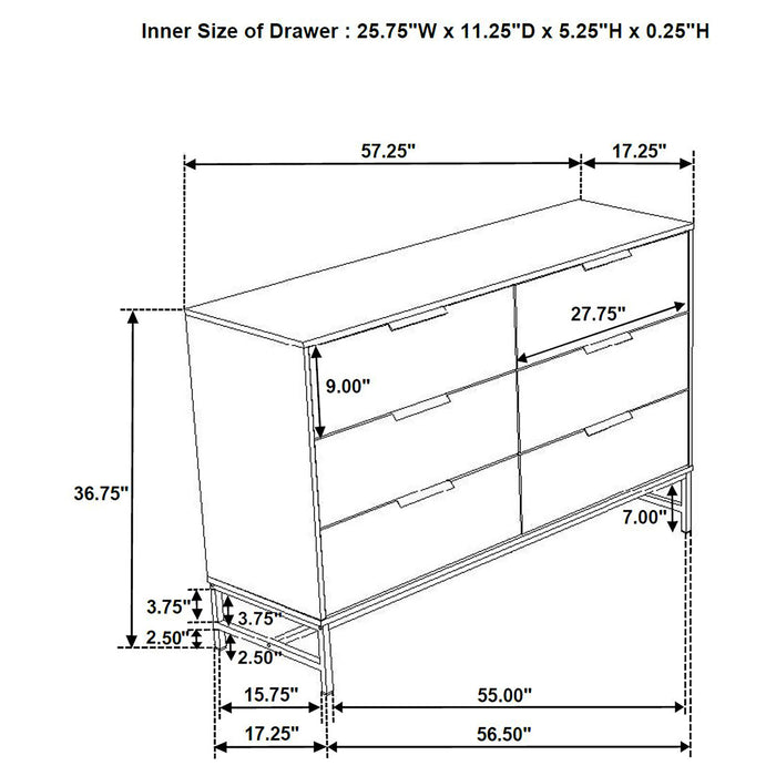 Sonora 4 & 5 Piece Bedroom Set - U&U Home Budget Furniture (Carteret, NJ)