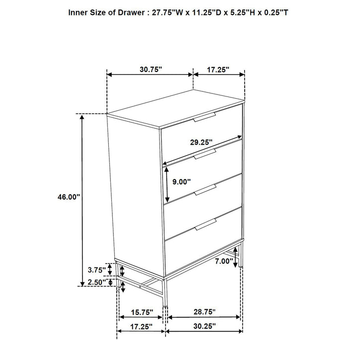 Sonora 4 & 5 Piece Bedroom Set - U&U Home Budget Furniture (Carteret, NJ)