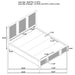 Terrace California King, E.King, & Queen Bed - U&U Home Budget Furniture (Carteret, NJ)