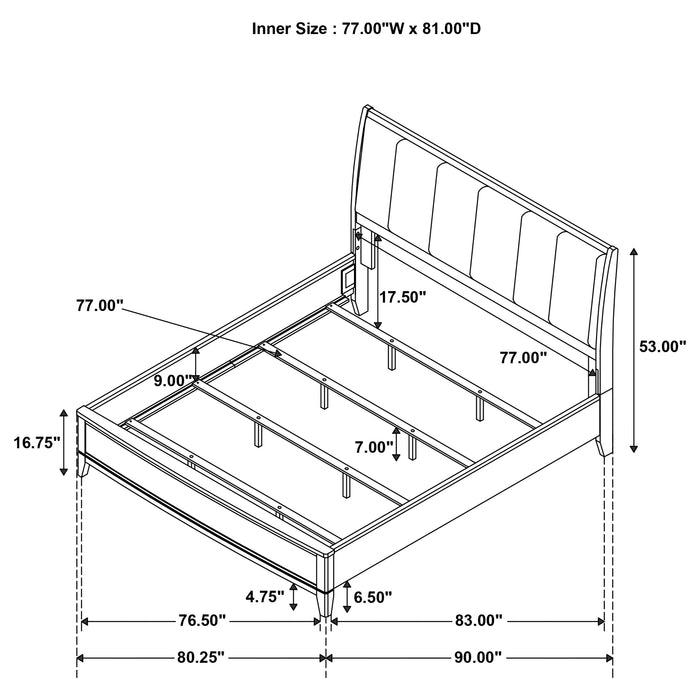 Granada 4 & 5 Piece Bedroom Set E.King, Cal.King & Queen - U&U Home Budget Furniture (Carteret, NJ)