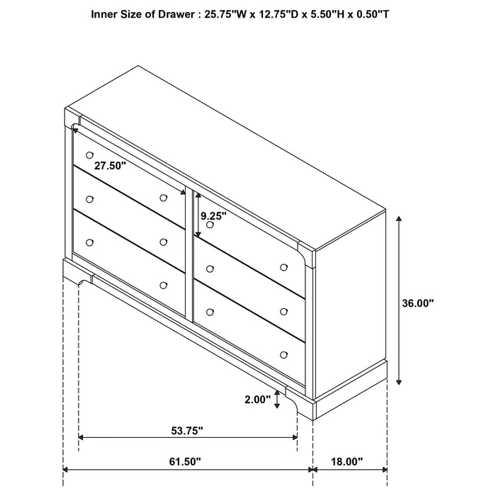 Gran Park 4 & 5 Piece Bedroom Set E.King, Queen, & Cal.King - U&U Home Budget Furniture (Carteret, NJ)
