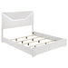 Ives 4 & 5 Piece Bedroom Set E.king & Queen White & Grey - U&U Home Budget Furniture (Carteret, NJ)