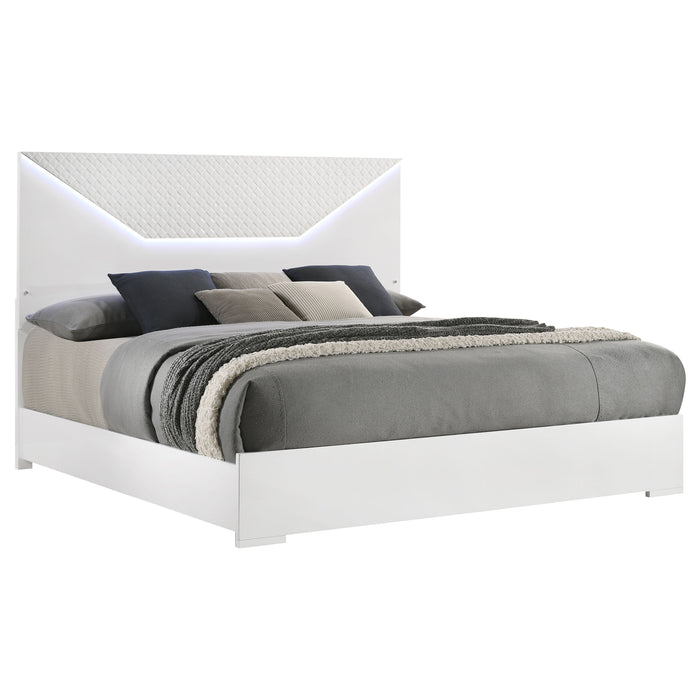 Ives Eastern King Bed - U&U Home Budget Furniture (Carteret, NJ)