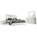Ives 4 & 5 Piece Bedroom Set E.king & Queen White & Grey - U&U Home Budget Furniture (Carteret, NJ)