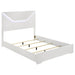 Ives 4 & 5 Piece Bedroom Set E.king & Queen White & Grey - U&U Home Budget Furniture (Carteret, NJ)