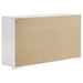 Ives 4 & 5 Piece Bedroom Set E.king & Queen White & Grey - U&U Home Budget Furniture (Carteret, NJ)