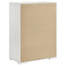Ives 4 & 5 Piece Bedroom Set E.king & Queen White & Grey - U&U Home Budget Furniture (Carteret, NJ)