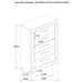 Ives 4 & 5 Piece Bedroom Set E.king & Queen White & Grey - U&U Home Budget Furniture (Carteret, NJ)