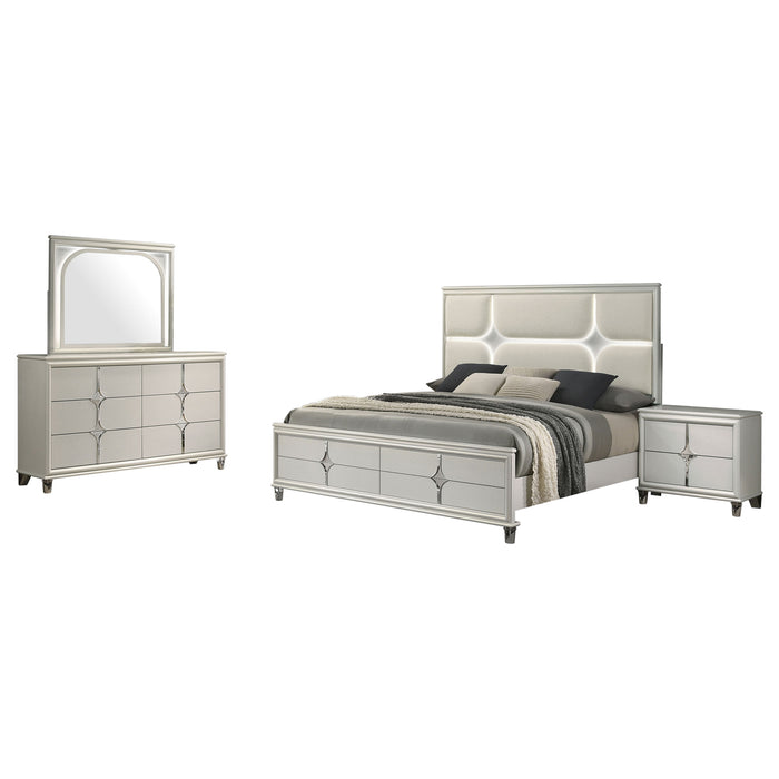 Olivia 4 & 5 Piece Bedroom Set E.King, Queen, & Cal.King - U&U Home Budget Furniture (Carteret, NJ)