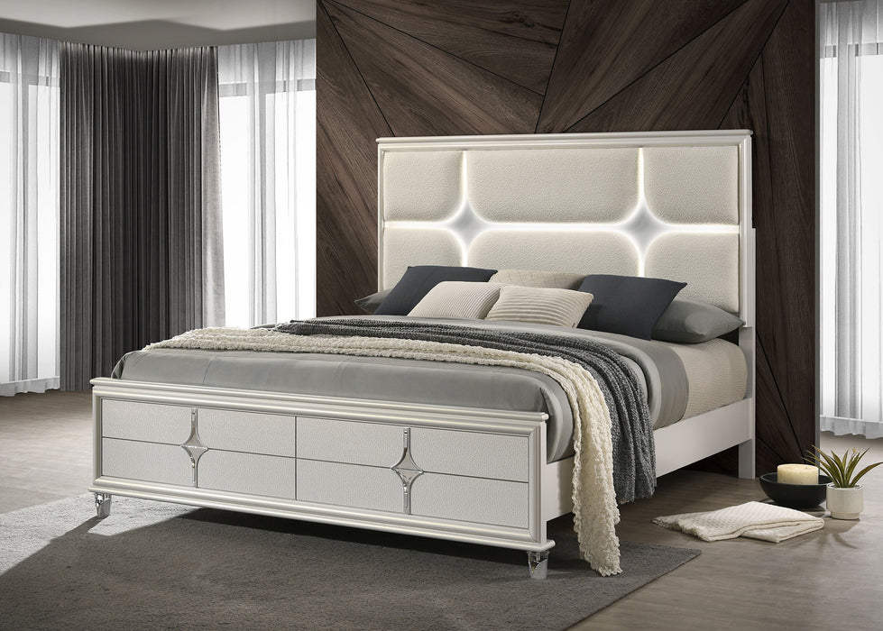 Olivia California King, E.King, & Queen Bed - U&U Home Budget Furniture (Carteret, NJ)