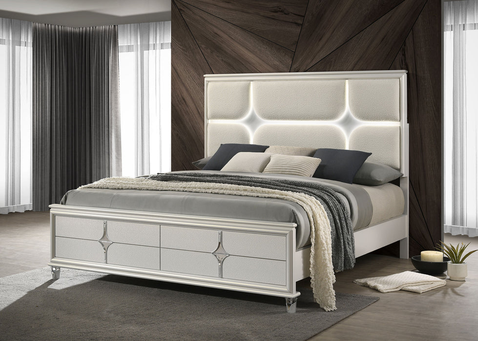 Olivia California King, E.King, & Queen Bed - U&U Home Budget Furniture (Carteret, NJ)