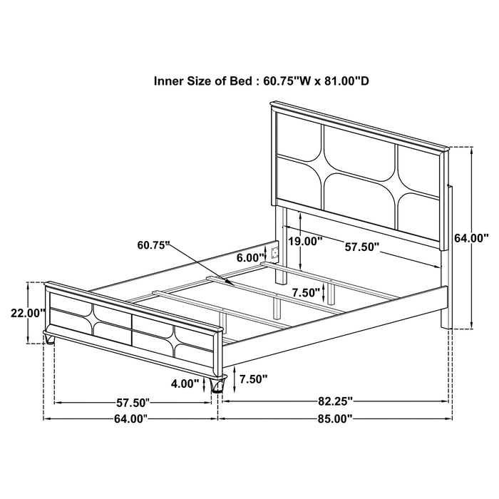 Olivia 4 & 5 Piece Bedroom Set E.King, Queen, & Cal.King - U&U Home Budget Furniture (Carteret, NJ)