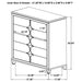 Olivia Chest - U&U Home Budget Furniture (Carteret, NJ)