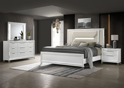Marmore 4 & 5 Pc E.king, Cal.king, & Queen Bedroom Set - U&U Home Budget Furniture (Carteret, NJ)