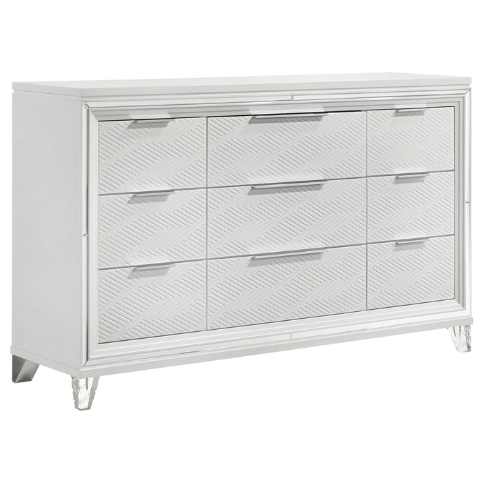 Marmore 4 & 5 Pc E.king, Cal.king, & Queen Bedroom Set - U&U Home Budget Furniture (Carteret, NJ)