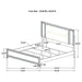 Marmore 4 & 5 Pc E.king, Cal.king, & Queen Bedroom Set - U&U Home Budget Furniture (Carteret, NJ)