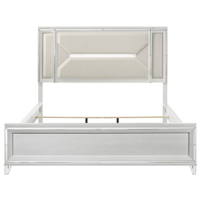 Marmore California King, E.King, & Queen Bed - U&U Home Budget Furniture (Carteret, NJ)
