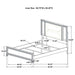 Marmore 4 & 5 Pc E.king, Cal.king, & Queen Bedroom Set - U&U Home Budget Furniture (Carteret, NJ)